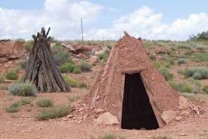 A Native American sweat lodge, used to rid the body of infections and diseases
