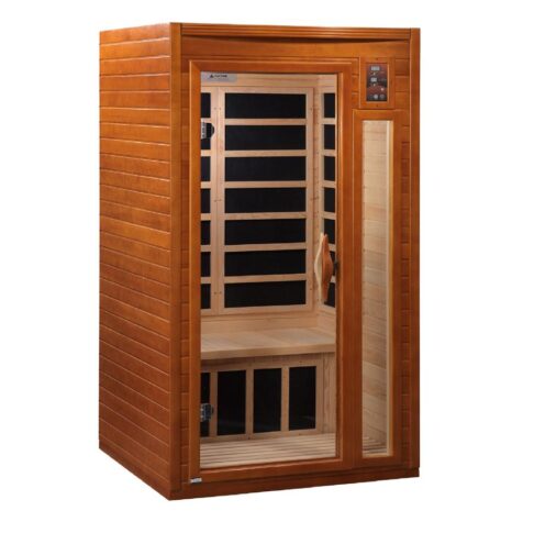 far infrared sauna with glass
