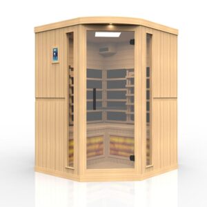 Blissful Summit - 3 Person Full Spectrum Infrared Sauna with Himalayan Salt